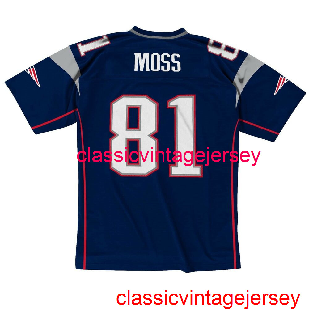 Stitched Men Women Youth Randy Moss #81 Mitchell & Ness 2007 Jersey Embroidery Custom Any Name Number -5XL 6XL, Blue 
Stitched Men Women Youth Randy Moss #81 Mitchell & Ness 2007 Jersey Embroidery Custom Any Name Number -5XL 6XL, Blue