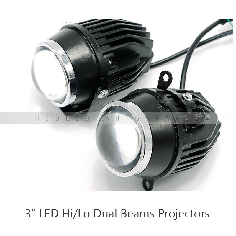 Car Headlights 1 Set 3" Hi/Lo Dual Beams LED Headlight Projector Assembly For Fog Lamps
Car Headlights 1 Set 3" Hi/Lo Dual Beams LED Headlight Projector Assembly For Fog Lamps