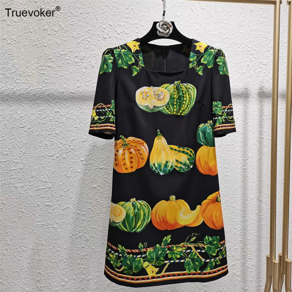 Truevoker Summer Fashion Holiday Dresse's Short Sleeves Colourful Pumpkin Print Diamond Crystal Straigth Dress 210602, Black
Truevoker Summer Fashion Holiday Dresse's Short Sleeves Colourful Pumpkin Print Diamond Crystal Straigth Dress 210602, Black