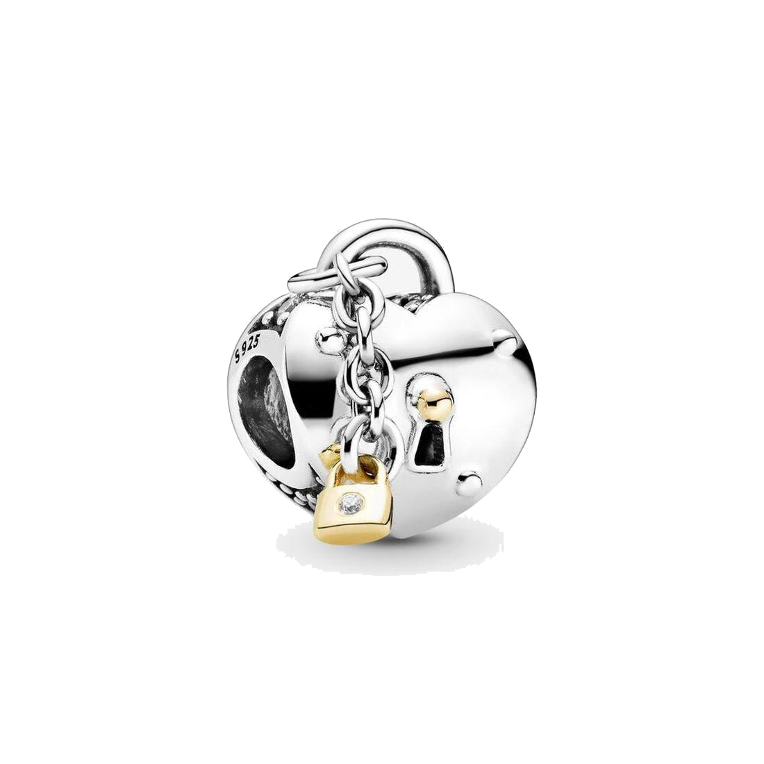 Fine jewelry Authentic 925 Sterling Silver Bead Fit Pandora Charm Two-Tone Heart and Lock Charms Bracelets Safety Chain Pendant DIY beads, Bronze;silver
Fine jewelry Authentic 925 Sterling Silver Bead Fit Pandora Charm Two-Tone Heart and Lock Charms Bracelets Safety Chain Pendant DIY beads, Bronze;silver