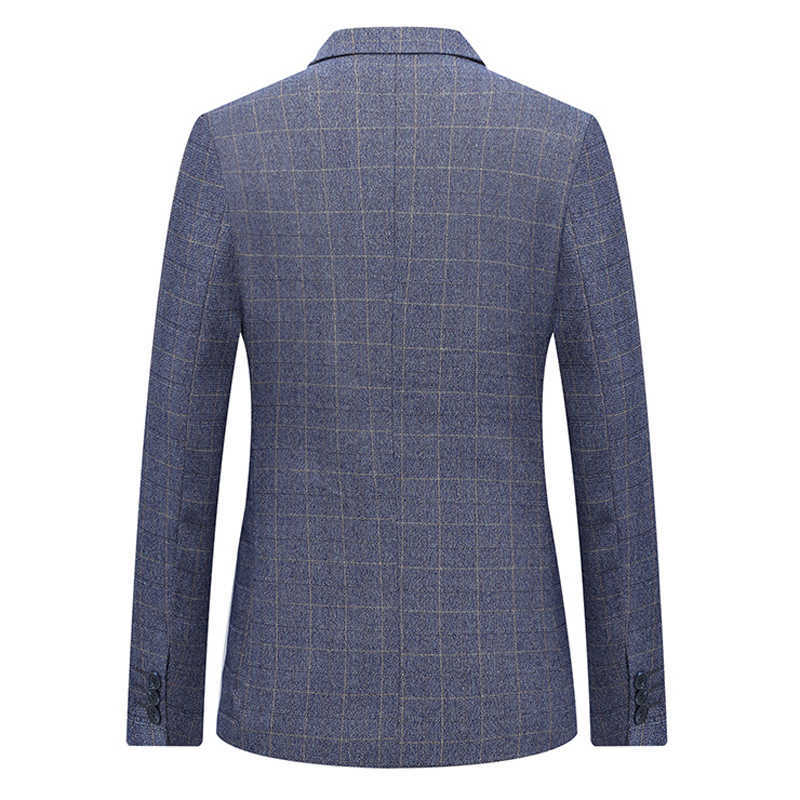 Men's Korean Slim Fit Fashion Blazer Suit Jacket Casual Male Blazers Mens Coat Terno Masculino Two-Button Formal Suits Men 210528