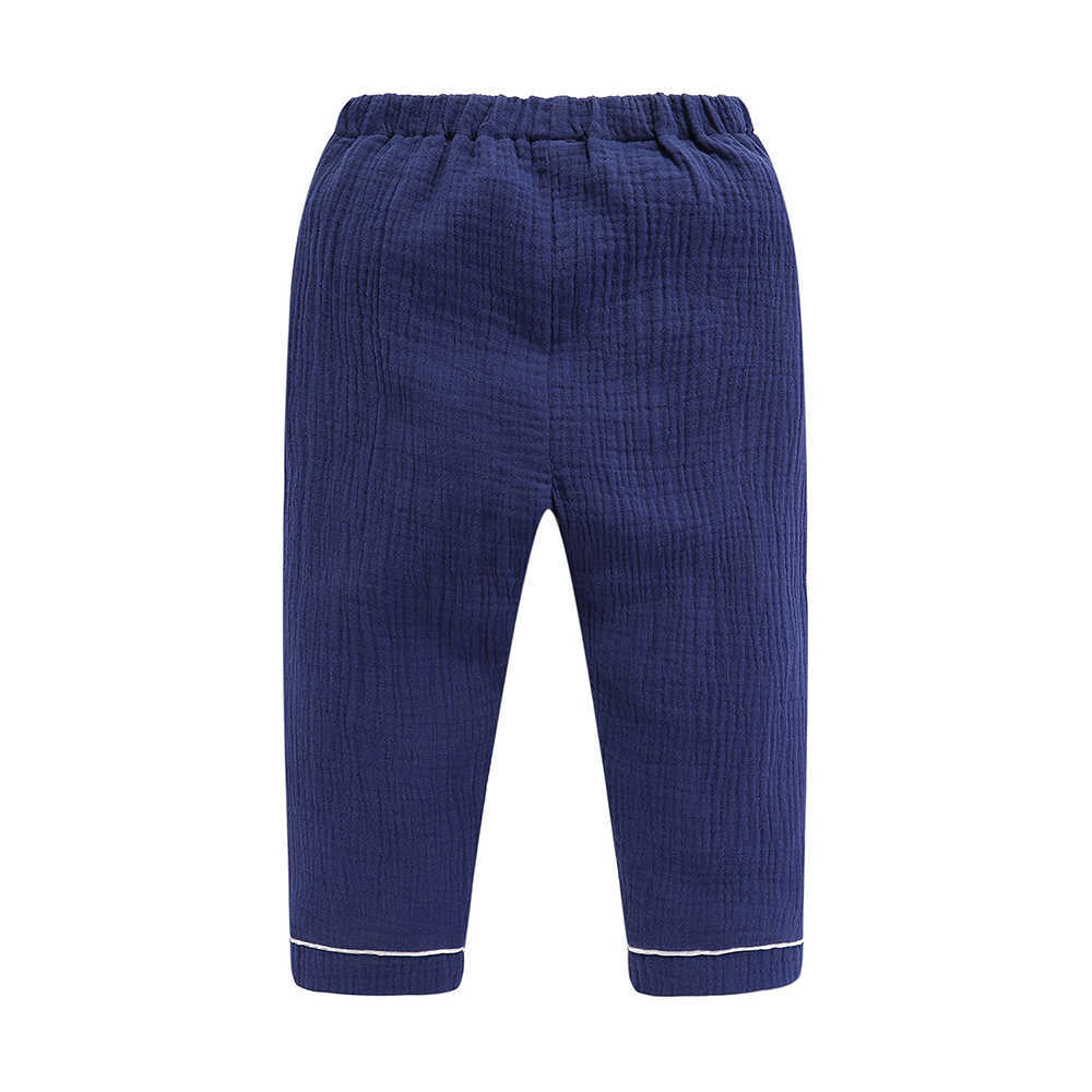 Mudkingdom Boys Pajamas Set Plain Collared Long Sleeve Spring Autumn Kids Sleepwear Clothes 210615
