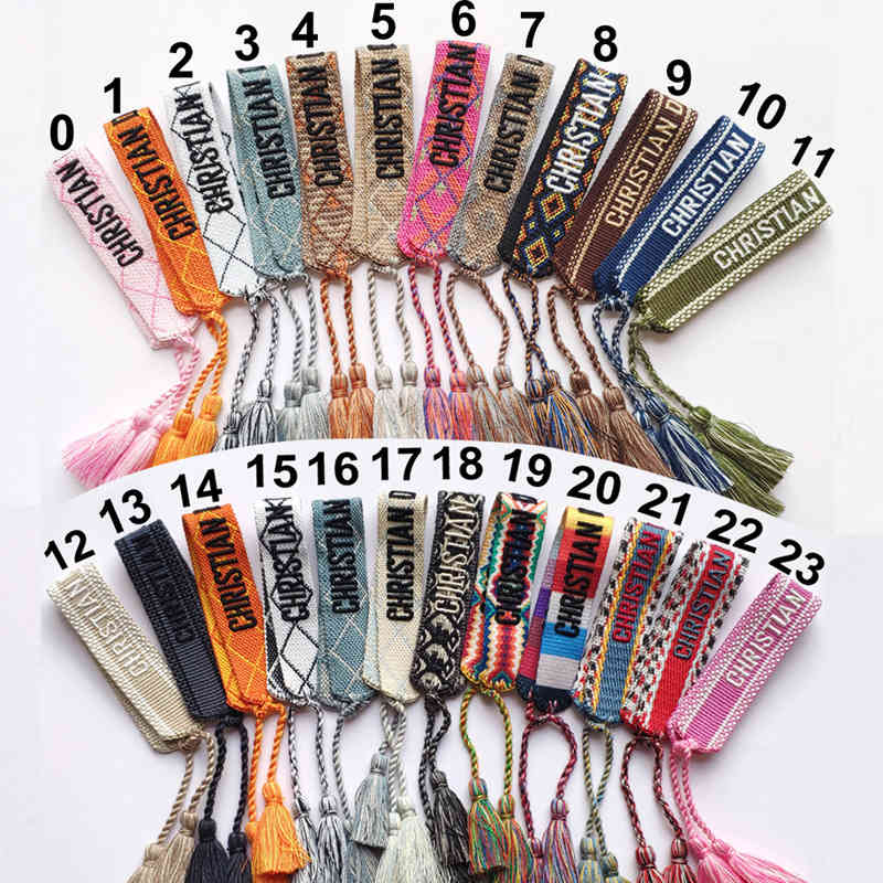 2022 Fashion Accessories Embroidery Bracelet Jewelry Handmade Signature Embroidered Color Cotton Bracelet Women's Men Woven Tassel Adjustable Lover GiftTOH3
2022 Fashion Accessories Embroidery Bracelet Jewelry Handmade Signature Embroidered Color Cotton Bracelet Women's Men Woven Tassel Adjustable Lover GiftTOH3