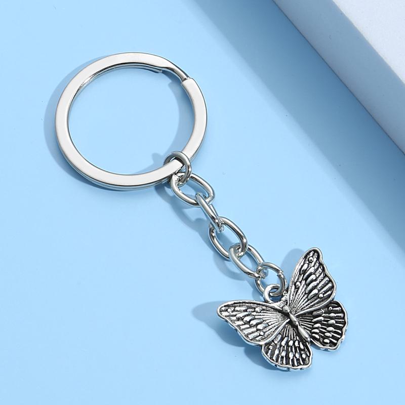 Charms Lovely Butterfly Keychain Animal Key Ring Alloy Chains Simple Gifts Fit Women Men DIY Car Hanging Jewelry Handmade, Bronze;silver
Charms Lovely Butterfly Keychain Animal Key Ring Alloy Chains Simple Gifts Fit Women Men DIY Car Hanging Jewelry Handmade, Bronze;silver