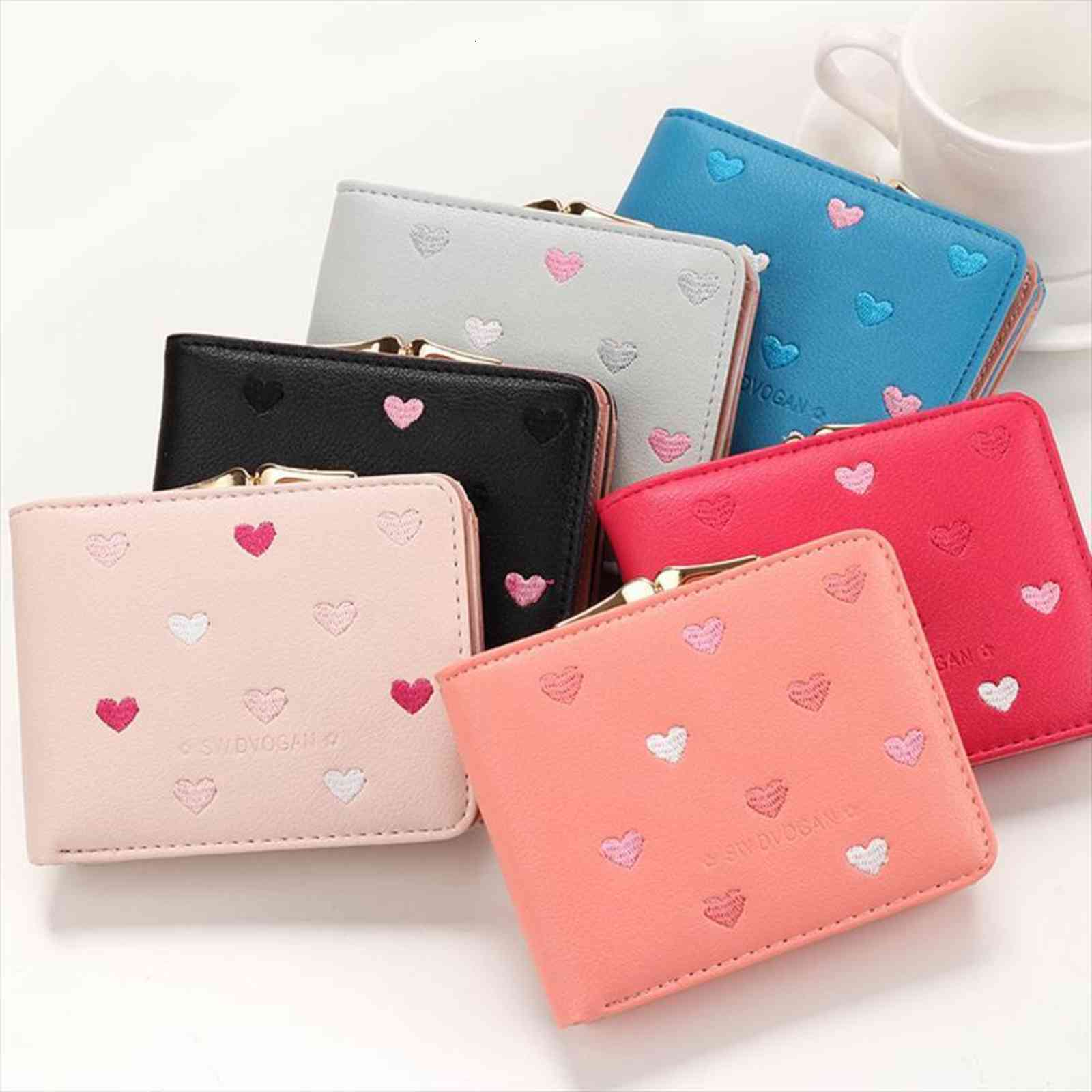 japanese multi function womens mini wallet candy color heart shaped embroidery women short cute coin purse card package, Red;black
japanese multi function womens mini wallet candy color heart shaped embroidery women short cute coin purse card package, Red;black