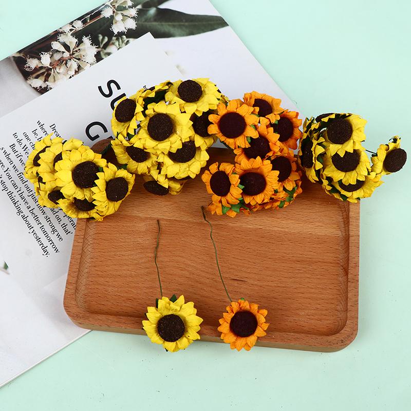 Decorative Flowers & Wreaths 100pcs/lot Sun Flower Sunflower Paper False Birthday Wedding Card Candy Box Packaging Accessories
Decorative Flowers & Wreaths 100pcs/lot Sun Flower Sunflower Paper False Birthday Wedding Card Candy Box Packaging Accessories