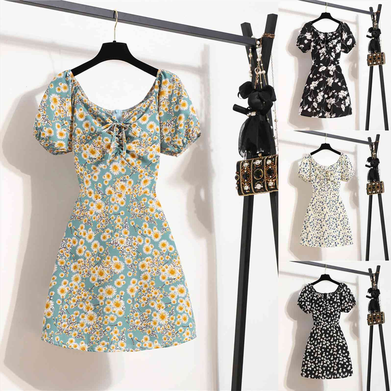 summer little daisy printing women dress floral plus size one shoulder a line skirt daily robe femme, Black;gray
summer little daisy printing women dress floral plus size one shoulder a line skirt daily robe femme, Black;gray