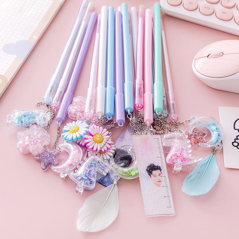 Gel Pens 36pcs Cartoon Hanging Girl's Heart Pen Cute Super Creative High Value Stationery Black Water
Gel Pens 36pcs Cartoon Hanging Girl's Heart Pen Cute Super Creative High Value Stationery Black Water