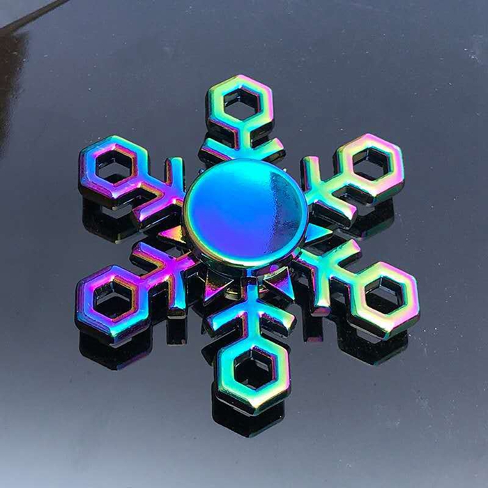 Colorful Spinning Top Zinc Alloy Fidget Spinner Wheels Gyro Toys Metal Bearing Rainbow Hand Spinners Focus Anti-Anxiety Toy Relieves Stress Adult DHL