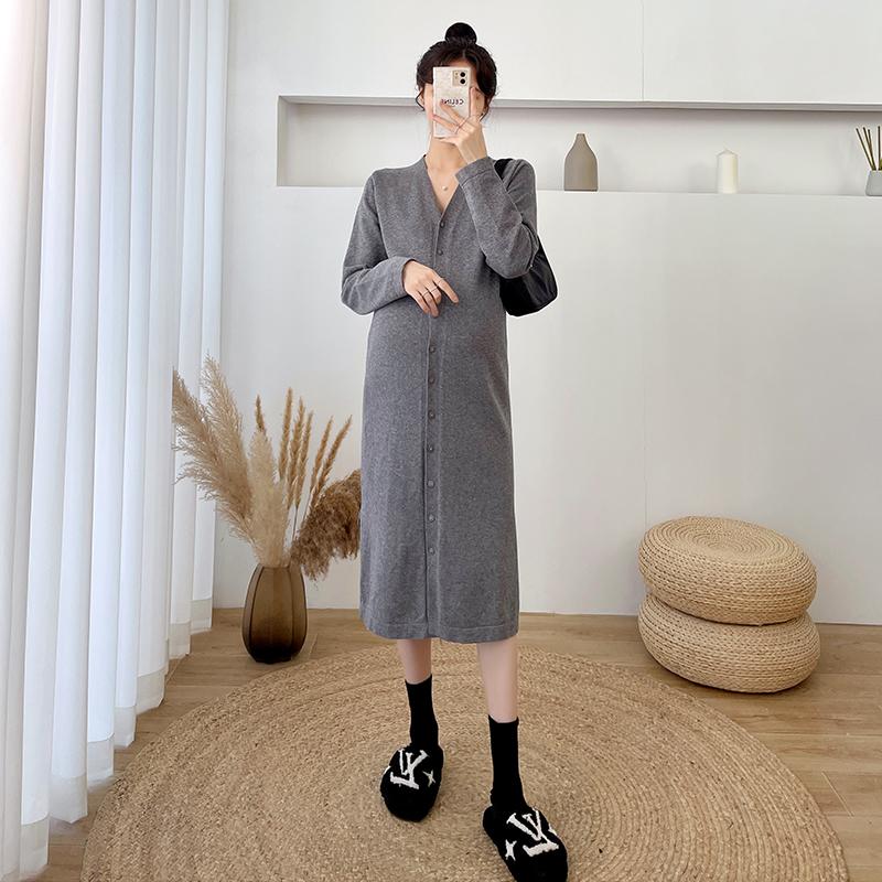 Maternity Dresses 5878# Autumn Korean Fashion Thick Knitted Dress Long Loose Pullovers Sweaters Clothes For Pregnant Women Pregnancy, Black
Maternity Dresses 5878# Autumn Korean Fashion Thick Knitted Dress Long Loose Pullovers Sweaters Clothes For Pregnant Women Pregnancy, Black