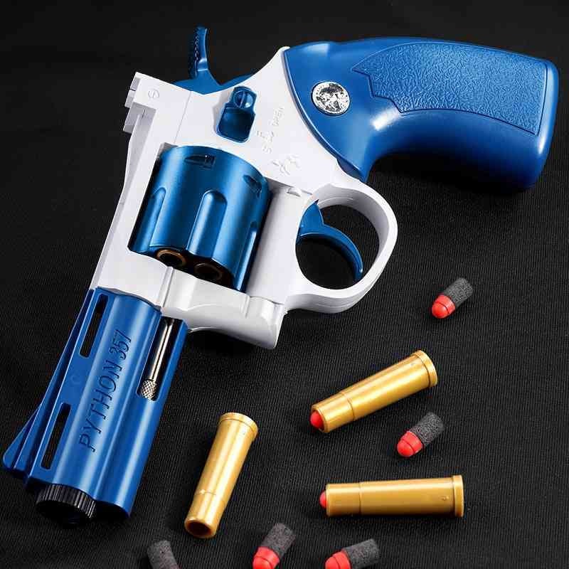 Net red little moon boys and girls children&#039;s ZP5 pistol 357 simulated shell throwing toy revolver soft bullet gun от DHgate WW