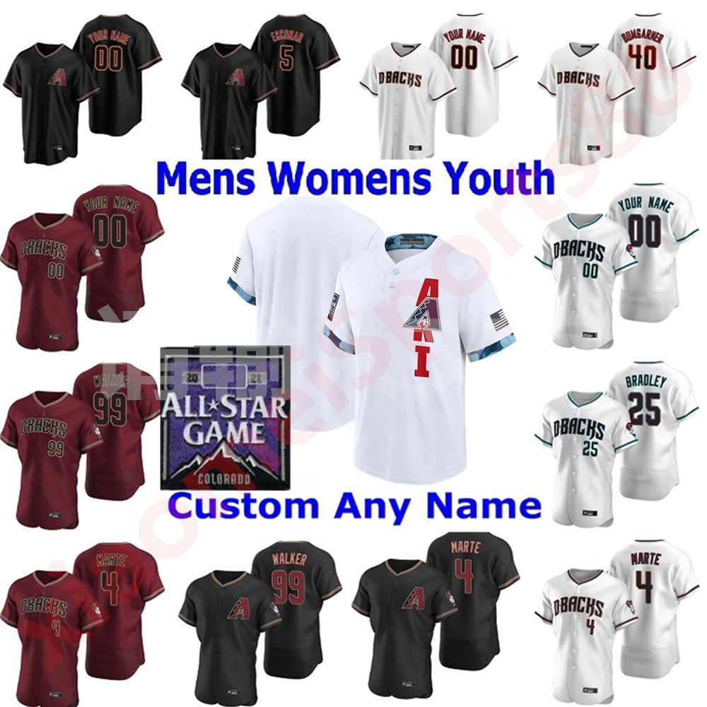 Arizona Men Womens youth Diamondbacks 2021 All-Star Game Baseball Jerseys Adam Jones Matt Williams John Ryan Murphy Kole Calhoun Starling Marte Jersey, As shown in illustration
Arizona Men Womens youth Diamondbacks 2021 All-Star Game Baseball Jerseys Adam Jones Matt Williams John Ryan Murphy Kole Calhoun Starling Marte Jersey, As shown in illustration