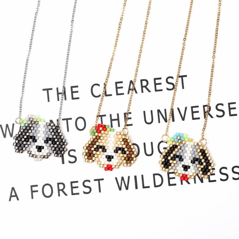 Pendant Necklaces FAIRYWOO Miyuki Jewelry Dog Sweet Cute Animal Necklace Woman Handmade Friendship Stainless Steel Collier Choker
Pendant Necklaces FAIRYWOO Miyuki Jewelry Dog Sweet Cute Animal Necklace Woman Handmade Friendship Stainless Steel Collier Choker