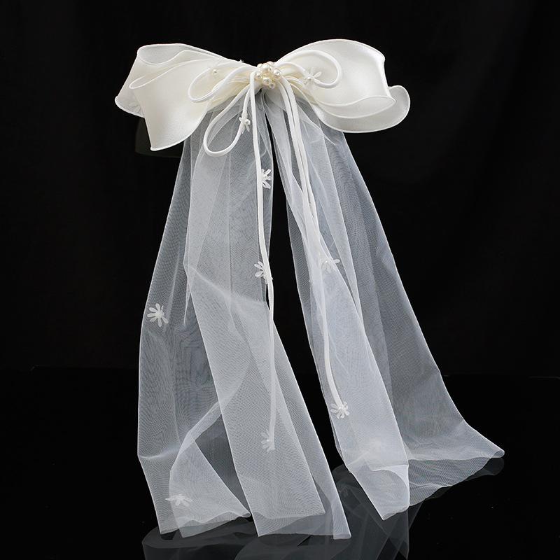 Headpieces Satin Bow Veil FAIRY Bride Headdress Mori S Wedding Hair Simple Retro White
Headpieces Satin Bow Veil FAIRY Bride Headdress Mori S Wedding Hair Simple Retro White