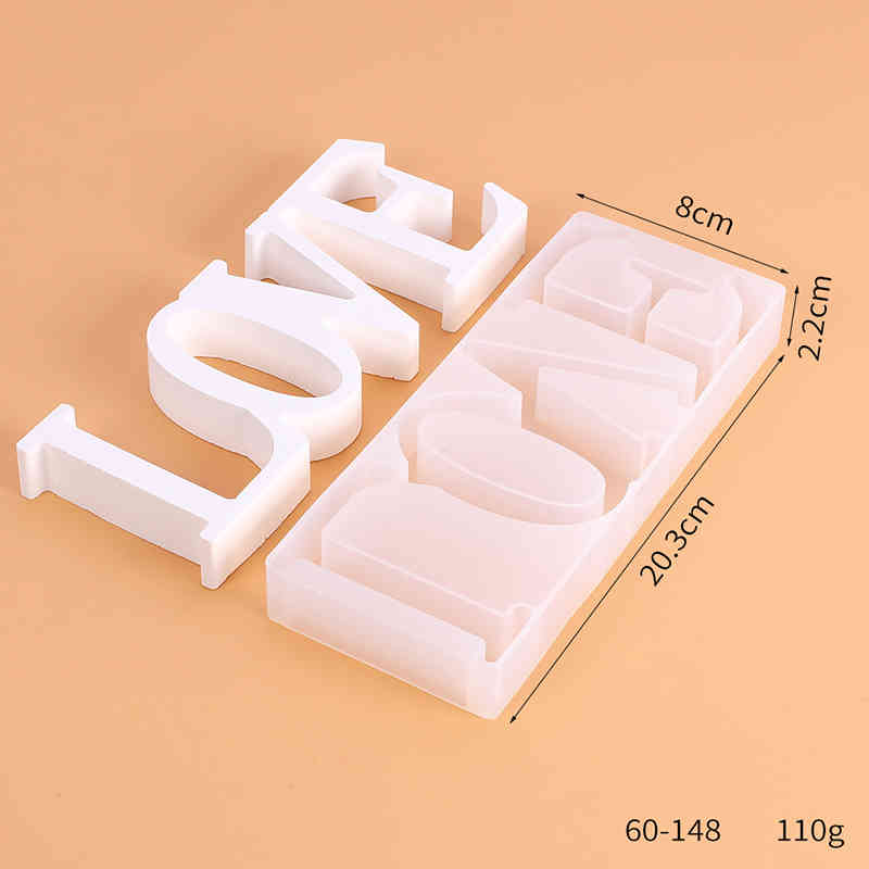 1Pcs Crystal Drop Glue Mold DIY Craft White Silicone Jewelry Handmade Multi Purpose Love Heart Shape Reusable