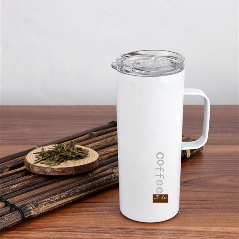 Stainless steel insulated office coffee wine water cup with handle gift printing, White
Stainless steel insulated office coffee wine water cup with handle gift printing, White