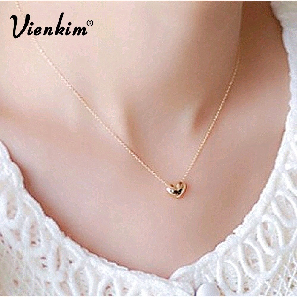 yutong Vienkim New design Simple Fashion jewelry women short accessories Elegant Lovely Gold Heart Shaped pendant necklace girl gift, Silver
yutong Vienkim New design Simple Fashion jewelry women short accessories Elegant Lovely Gold Heart Shaped pendant necklace girl gift, Silver