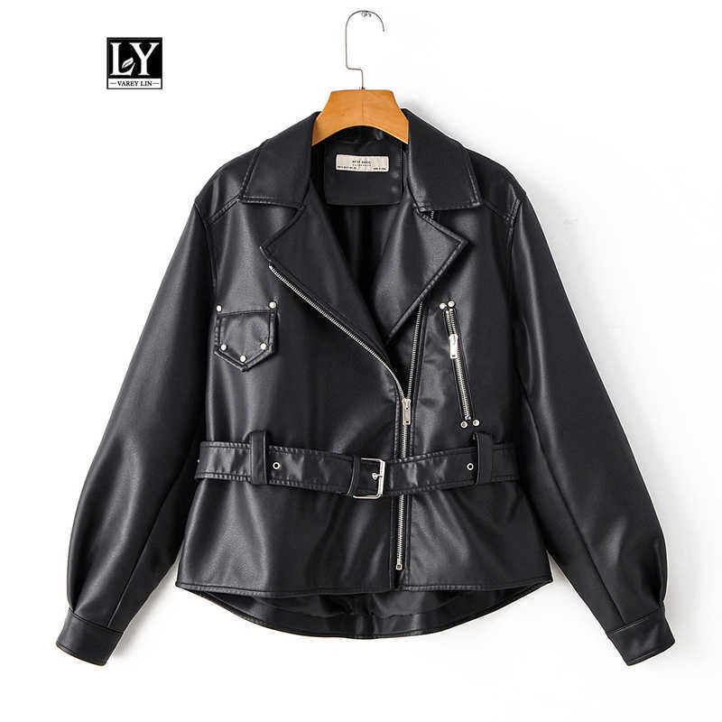 Ly Varey Lin Faux Soft Leather Loose Short Jackets Women Vintage Black Pu Motorcycle Rivet Zipper Punk Overcoat With Belt 210526, White
Ly Varey Lin Faux Soft Leather Loose Short Jackets Women Vintage Black Pu Motorcycle Rivet Zipper Punk Overcoat With Belt 210526, White