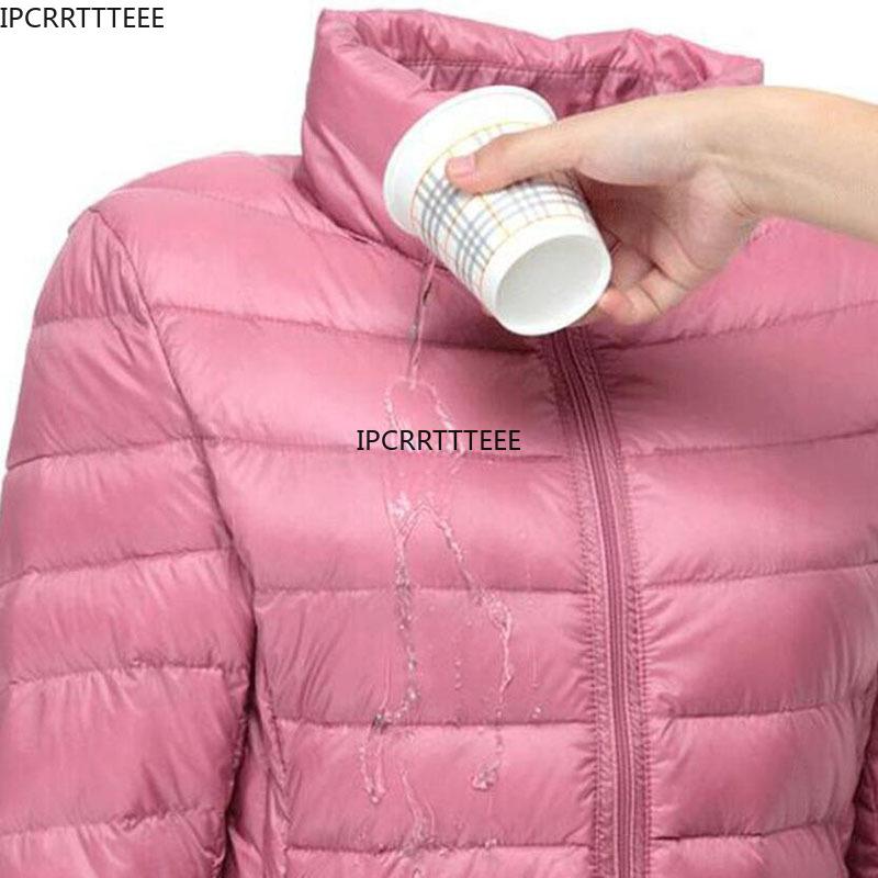 Women's Down & Parkas 2021 Autumn Winter Ultra Light Duck Jacket Women Slim Hooded Warm Female Portable Coat Fashion Jackets