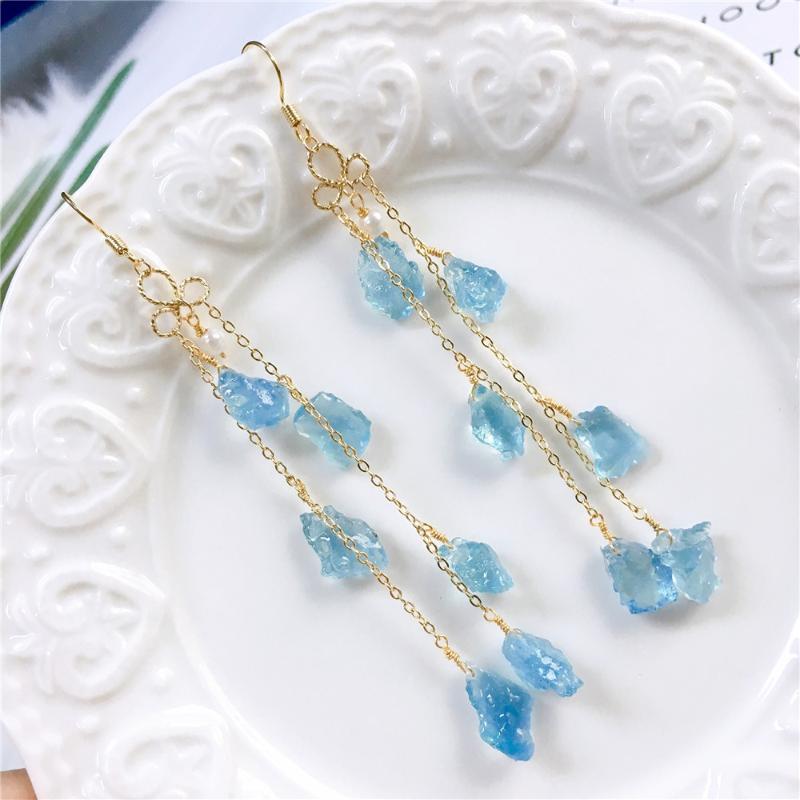 Dangle & Chandelier Genuine Natural Blue Aquamarine Raw Material Earrings For Fashion Women Lady Gift 16x10mm Sterling Earring
Dangle & Chandelier Genuine Natural Blue Aquamarine Raw Material Earrings For Fashion Women Lady Gift 16x10mm Sterling Earring