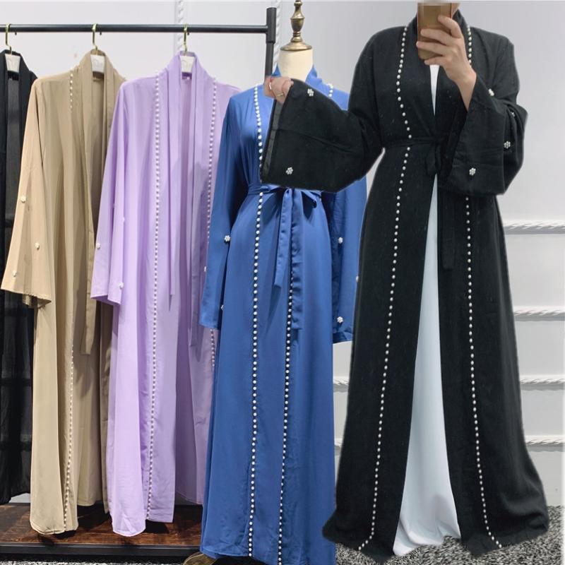 Ethnic Clothing Abaya Open Kimono Dubai Turkey Kaftan Muslim Beaded Cardigan Abayas Dresses For Women Fashion Robe Islamic Clothes Femme Caf
Ethnic Clothing Abaya Open Kimono Dubai Turkey Kaftan Muslim Beaded Cardigan Abayas Dresses For Women Fashion Robe Islamic Clothes Femme Caf