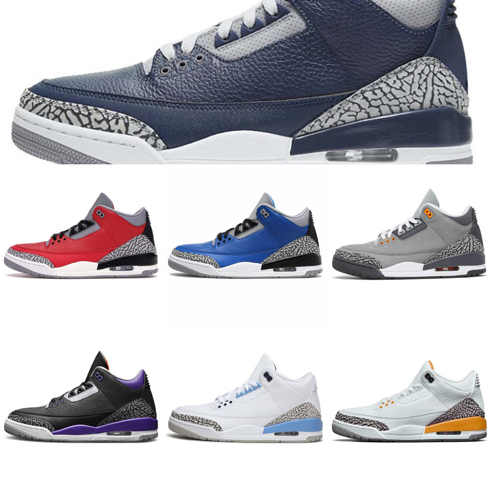 2021 With Box Mens Basketball Shoes Jumpman 3 Georgetown Midnight Navy 3s UNC Cool Grey Katrina Laser Orange Red Black Cement TrainersQX1B
2021 With Box Mens Basketball Shoes Jumpman 3 Georgetown Midnight Navy 3s UNC Cool Grey Katrina Laser Orange Red Black Cement TrainersQX1B