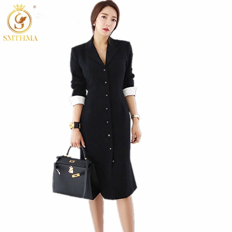 Spring Women's Temperament Workplace Fashion Korean Dresses Female Single-Breasted Long Dress Vestidos 210520, Photo color
Spring Women's Temperament Workplace Fashion Korean Dresses Female Single-Breasted Long Dress Vestidos 210520, Photo color