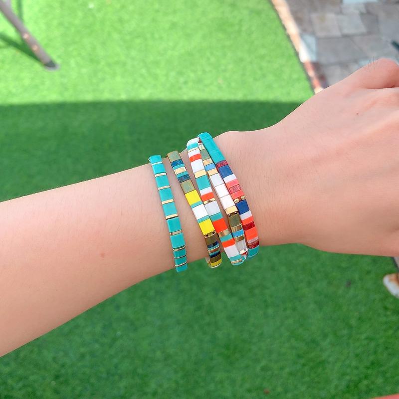 Charm Bracelets C.QUAN CHI 2021 TILA Handmade Mix Color Miyuki Beaded For Women Fashion Stackble Jewelry
Charm Bracelets C.QUAN CHI 2021 TILA Handmade Mix Color Miyuki Beaded For Women Fashion Stackble Jewelry