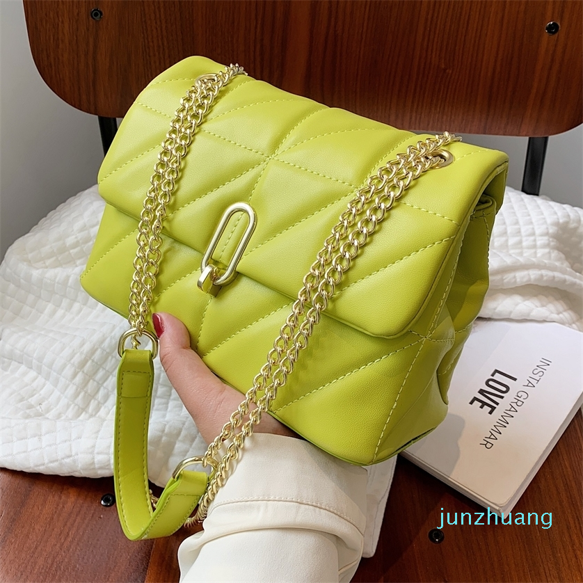 Designer- Green Fashion Shoulder Bag Women Leather Pu Quilted Female Handbags, Beige
Designer- Green Fashion Shoulder Bag Women Leather Pu Quilted Female Handbags, Beige