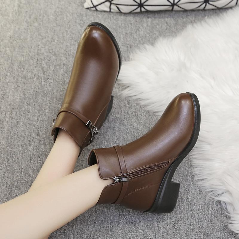 Boots Winter Genuine Leather Mother Shoes Natural Wool Warm Women Ankle Flat Snow Large Size 41 Non-slip, Black
Boots Winter Genuine Leather Mother Shoes Natural Wool Warm Women Ankle Flat Snow Large Size 41 Non-slip, Black