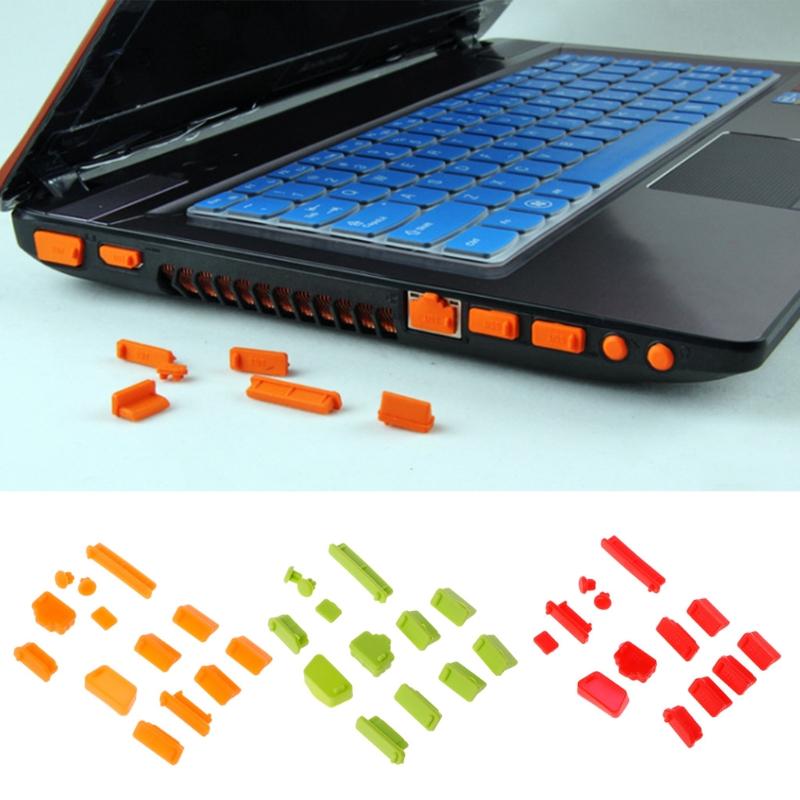 Keyboard Covers 13pcs/set Colorful Silicone Laptop Anti Dust Plug Cover Stopper Universal Dustproof
