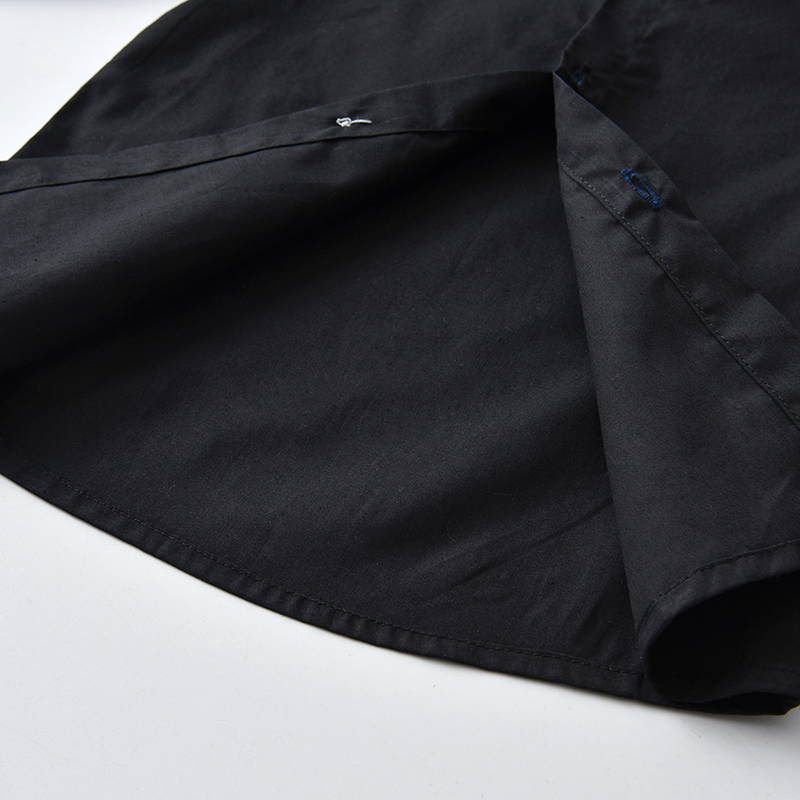 Spring Autumn Baby Boy Shirts Black Long Sleeve Lapel Cardigan Shirt Casual Kids Gentleman Blouses Tops Toddlers Boys Clothes 220314
