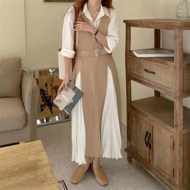 OL Chic All Match Patchwork Gentle Femme Elegance Fashion Streetwear Sweet Long Dresses Vestidos With Sashes 210525, Black
OL Chic All Match Patchwork Gentle Femme Elegance Fashion Streetwear Sweet Long Dresses Vestidos With Sashes 210525, Black