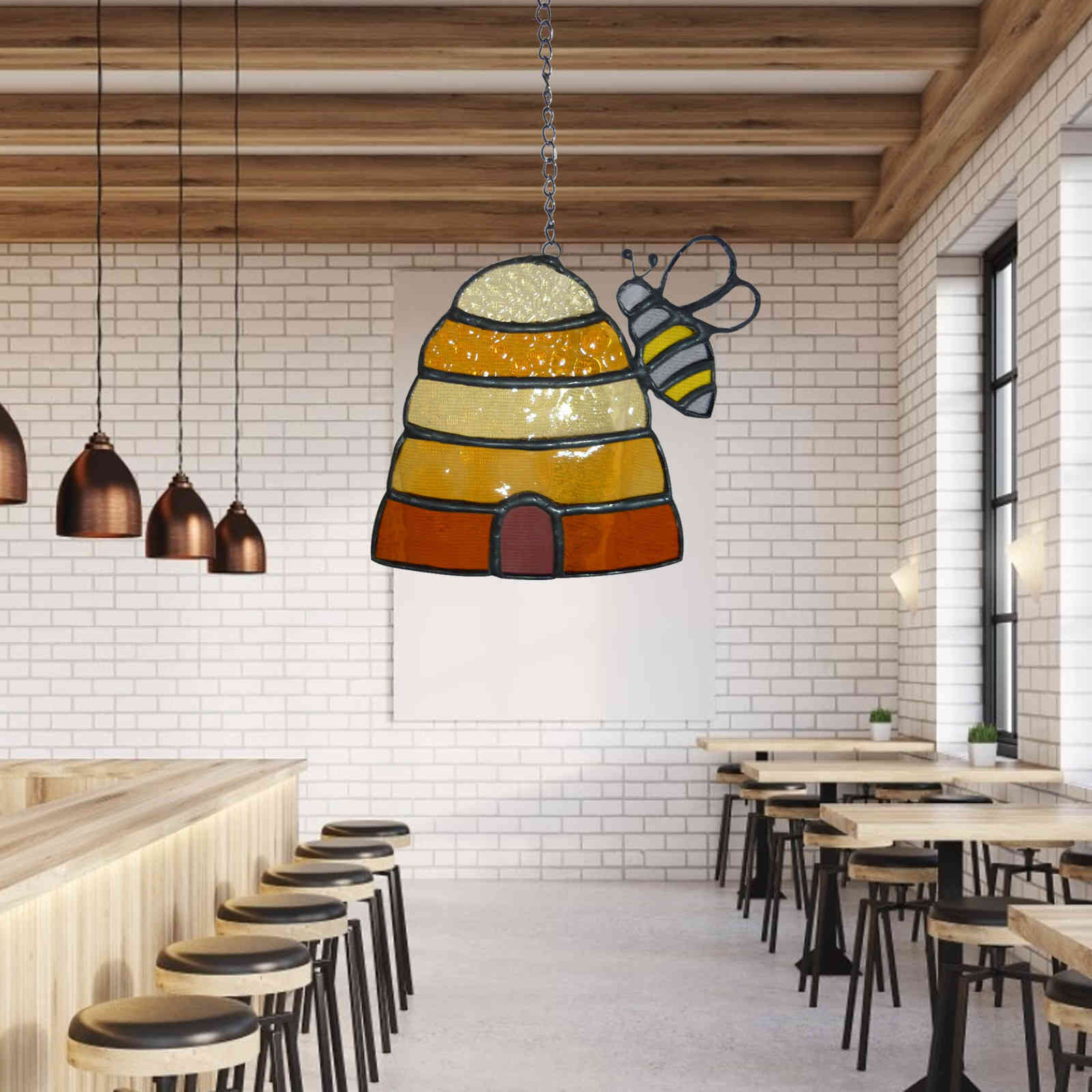 Bee day sign hanging decorationon sign interior handcrafted outdoor door hanging window listing family garden pendant