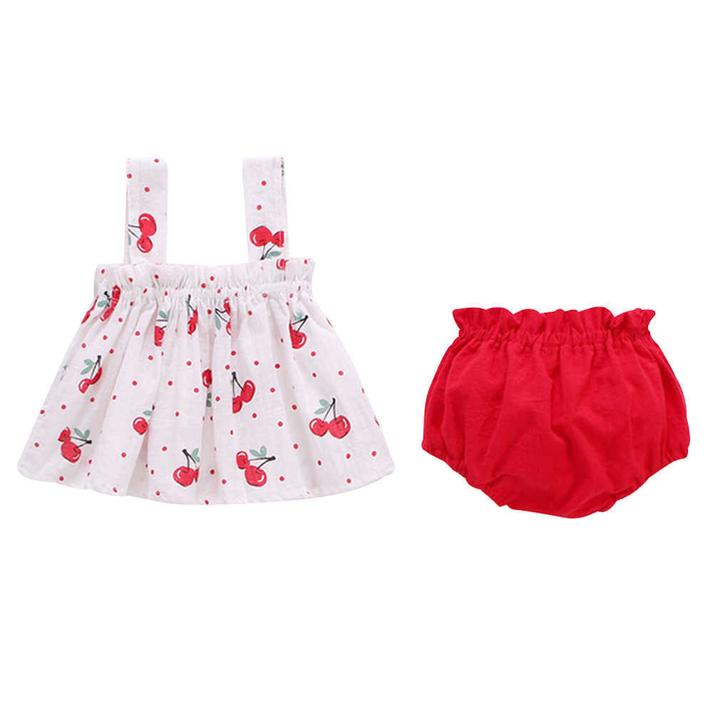 Mudkingdom Cute Baby Girl Bloomer Outfit Summer Fruity Tank Top Set Sleeveless 2Pcs Outfits with 210615