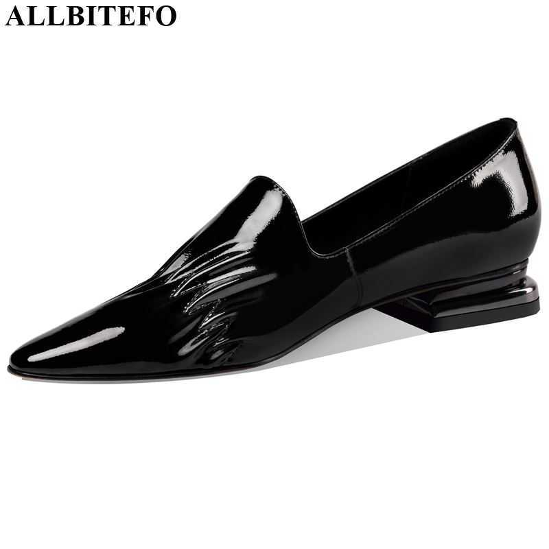 ALLBITEFO elegant low-heeled women heels classic Pattern office high heel shoes nature genuine leather high heels 210611, As picture
ALLBITEFO elegant low-heeled women heels classic Pattern office high heel shoes nature genuine leather high heels 210611, As picture