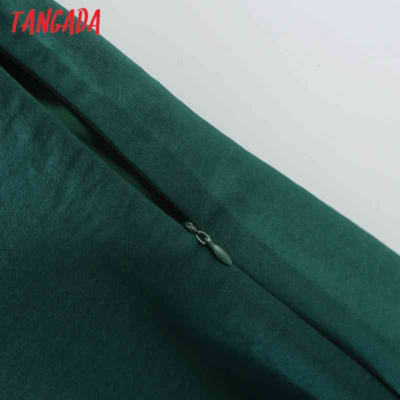 Women Summer Green Strap Adjust Sleeveless Ladies Short Dress 8M6 210416