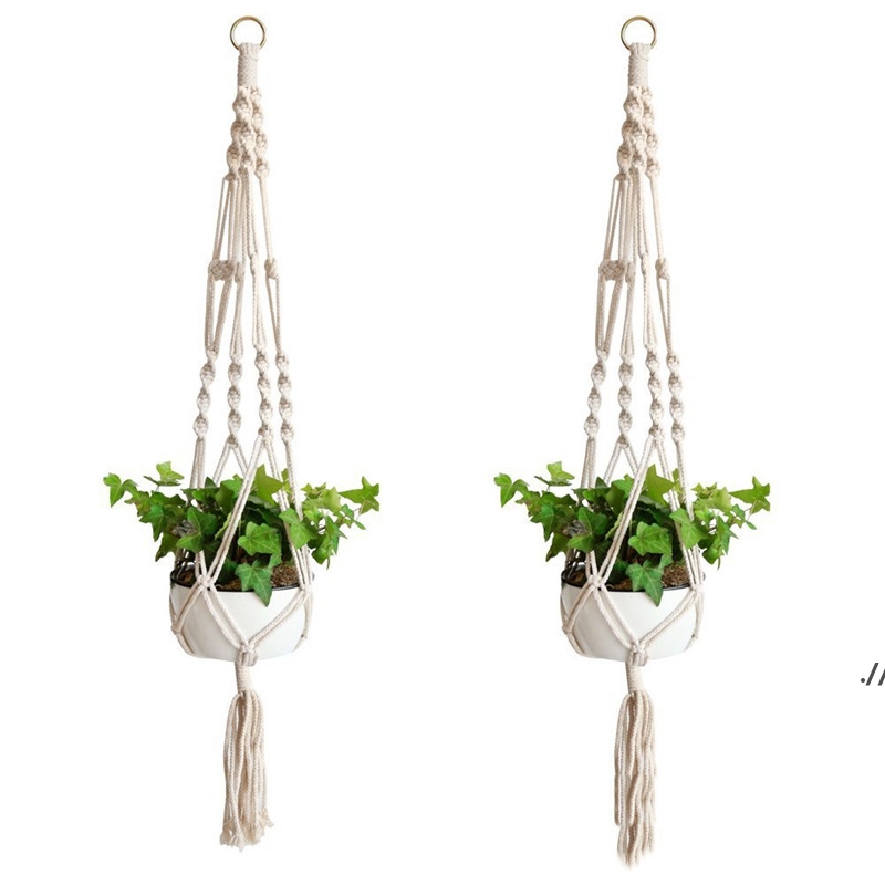 Plant Hangers Macrame Rope Pots Holder Ropes Wall Hanging Planter Hanger Basket Plants Holders Indoor Flowerpot Baskets Lifting seaway DWF6298
Plant Hangers Macrame Rope Pots Holder Ropes Wall Hanging Planter Hanger Basket Plants Holders Indoor Flowerpot Baskets Lifting seaway DWF6298