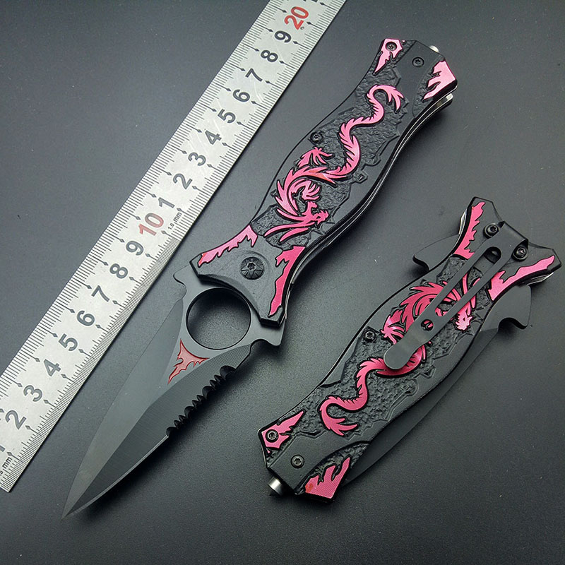 Hunting Camping Surviva Pocket knife Stainess Stee Muti Toos Hiking Red Wired Dragon Grain Knives Fod Knife Outdoor Kit
Hunting Camping Surviva Pocket knife Stainess Stee Muti Toos Hiking Red Wired Dragon Grain Knives Fod Knife Outdoor Kit