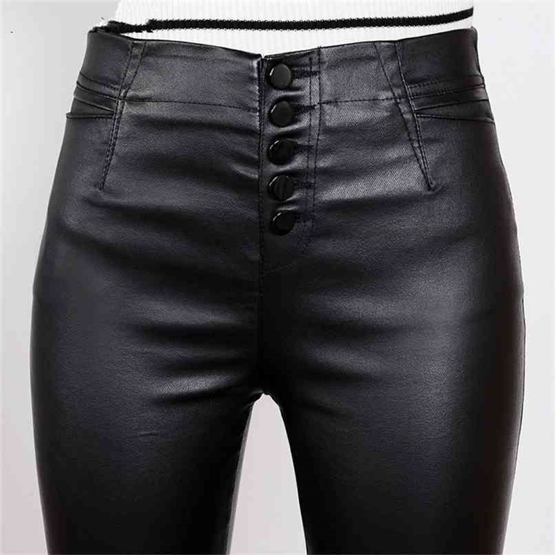 Stretch Fleece Winter Pants Leather Women PU Warm Female Pencil Velvet Trousers Slim Single-breasted 210520, Dark blue
Stretch Fleece Winter Pants Leather Women PU Warm Female Pencil Velvet Trousers Slim Single-breasted 210520, Dark blue