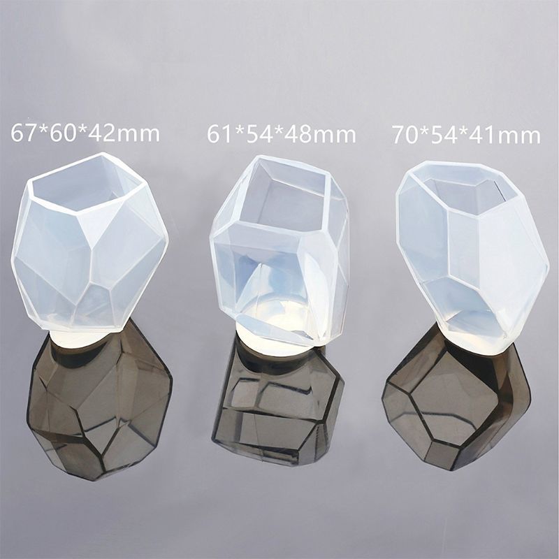 3 Forms Diy Hars Diamond Jewelry Casting Malls, The Multi-Facet Big Silicones Paint For Crafting