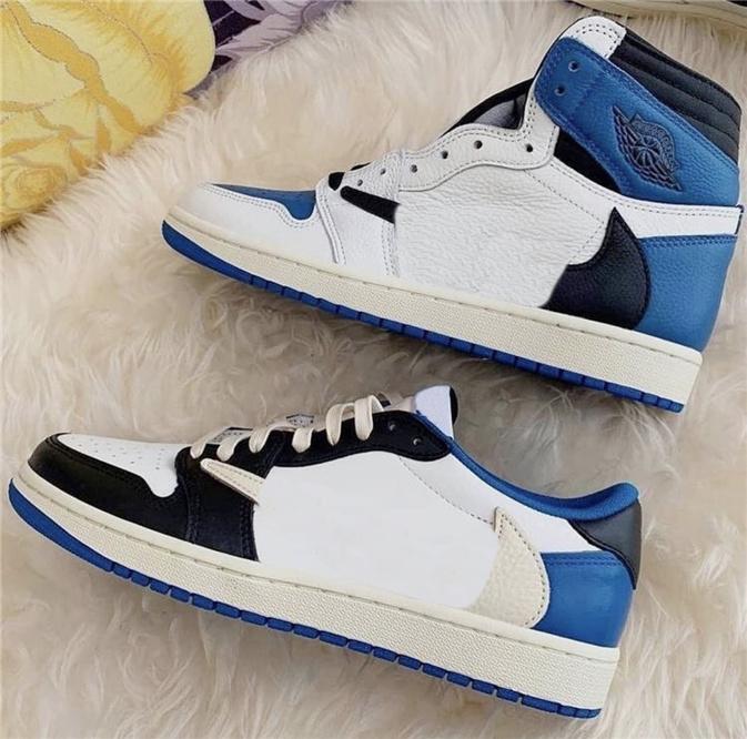 With Box 2021 Travis Scott x Fragment 1 High OG SP Low Shoes Military Blue TS Black Sail Shy Pink Men Women Sports Sneaker Trainers Size 5.5-13us, 01
With Box 2021 Travis Scott x Fragment 1 High OG SP Low Shoes Military Blue TS Black Sail Shy Pink Men Women Sports Sneaker Trainers Size 5.5-13us, 01