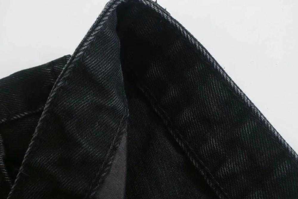 XNWMNZ Za women Fashion hi-rise wide-leg full length jeans Vintage faded seamless hems High Waist Zipper button Denim Female 210809