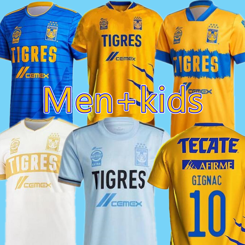 Man+kids kit 2021 2022 Clubes UANL Tigres GIGNAC Soccer Jerseys men 21 22 VARGAS Home away Tercer Pizarro Mexico Football Shirts, White
Man+kids kit 2021 2022 Clubes UANL Tigres GIGNAC Soccer Jerseys men 21 22 VARGAS Home away Tercer Pizarro Mexico Football Shirts, White