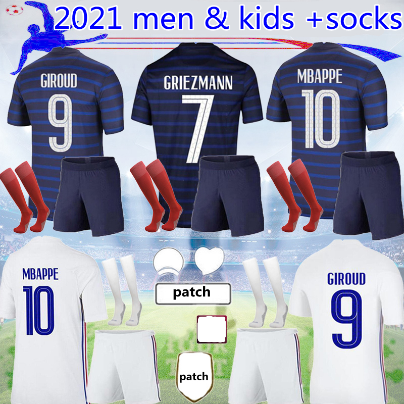 2021 MBAPPE soccer jerseys frANcE kids kit GRIEZMANN POGBA 21 22 national team GIROUD KANTE adult Football Suit, Black
2021 MBAPPE soccer jerseys frANcE kids kit GRIEZMANN POGBA 21 22 national team GIROUD KANTE adult Football Suit, Black