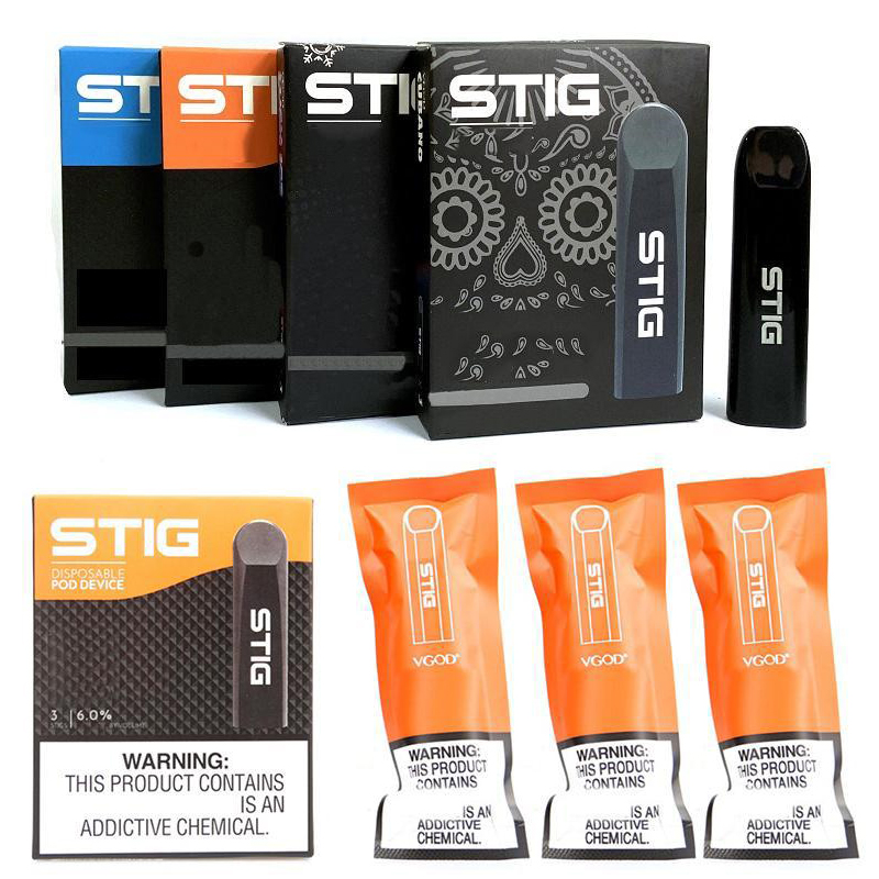 VGod Stig Disposable Vape Pen Kits 3Pcs/Pack cigarettes 270mAh Battery 1.2ML Vapor Pod Device eCigs Puffbars Vapes Electronic Cigarette
VGod Stig Disposable Vape Pen Kits 3Pcs/Pack cigarettes 270mAh Battery 1.2ML Vapor Pod Device eCigs Puffbars Vapes Electronic Cigarette