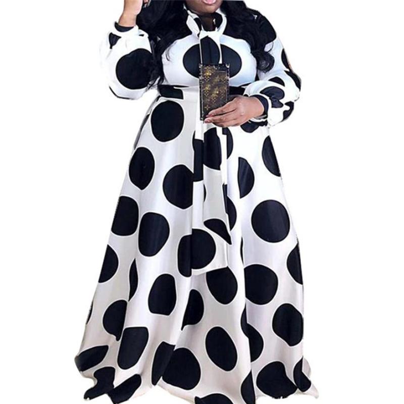 Plus Size Dresses Clothing Women Boho Long Maxi Dress 5XL Casual Dots Bow Elegant Ladies Big Shirt Wholesale Drop, Black
Plus Size Dresses Clothing Women Boho Long Maxi Dress 5XL Casual Dots Bow Elegant Ladies Big Shirt Wholesale Drop, Black