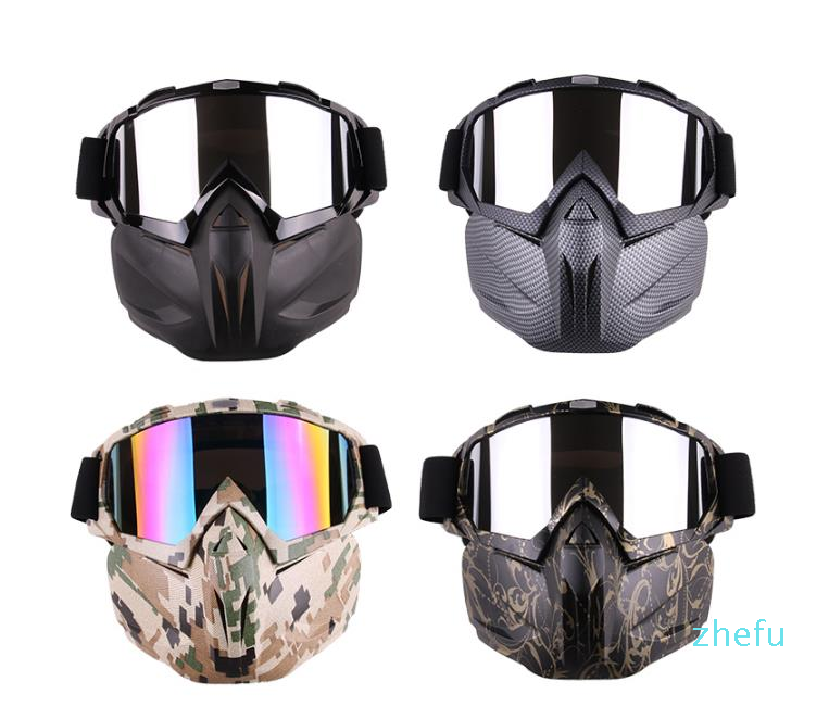 Winter Men Women Ski Snowboard Snowmobile Goggles Snow Windproof Skiing Glasses Motocross Cool Sunglasses With Face Mask