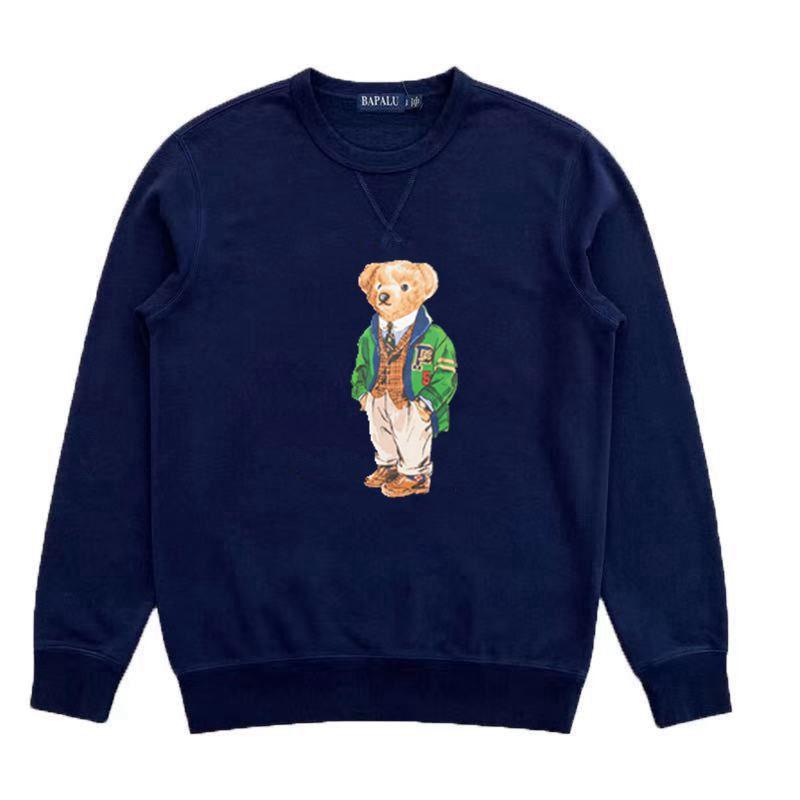 US SIZE Sweatshirts Thick cotton tracksuits high quality print bear sweater men long sleeves Sweatshirt