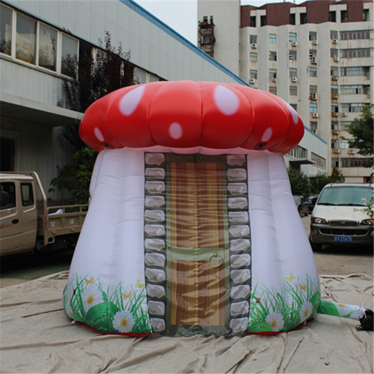 Outdoor Advertising Giant Inflatable Balloon Mushroom Tent With Blower For Nightclub Decoartion Or Wedding Decor